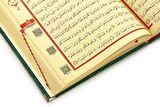 Kadife Kaplı Desenli Arapça Orta Boy Kuranı Kerim Yeşil