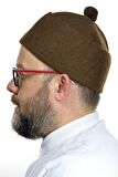 Keçe Yün Takke - Kahverengi