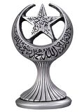 Kelime-i Tevhid Ay Yıldız Dini Hediyelik Biblo (Küçük Boy)