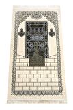 Kabe Desenli Ultra Plus Krem Şönil Seccade 16