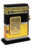 Taşlı Kabe Maketli Kuranı Kerim - Hafız Boy - Gold