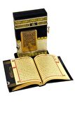 Taşlı Kabe Maketli Kuranı Kerim - Hafız Boy - Gümüş