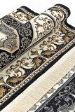 Desenli Şönil Seccade - Siyah