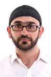 Kışlık Kadife Takke Katlamalı Desenli -  Füme