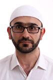 Kışlık Kadife Takke Düz Desen - Beyaz