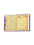10 Adet Kadife Kaplı Yasin Kitabı - Çanta Boy - Tesbihli - Şeffaf Kutulu - Mor - Hediyelik Yasin Seti