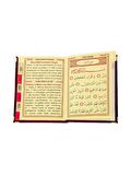 10 Adet Kadife Kaplı Yasin Kitabı - Çanta Boy - Tesbihli - Keseli - Bordo Renk - Mevlüt Hediyeliği