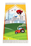 Dijital Baskılı Çocuk Seccadesi - Balonlu Camili - 44 X 78 cm