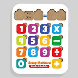 Hesap Makinesi Puzzle - Dört İşlem Yapboz - Ahşap - Eğitici Oyuncak - 4 Yaş ve Üzeri Eğitime Yardımcı Oyuncak