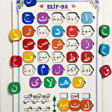 Ahşap Elif Ba Puzzle - Dini Yapboz - Eğitici Oyuncak - 4 Yaş ve Üzeri Eğitime Yardımcı Oyuncak