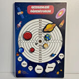 Ahşap Gezegenleri Öğreniyorum Puzzle - Gezegen Yapboz - Eğitici Oyuncak - 4 Yaş ve Üzeri Eğitime Yardımcı Oyuncak