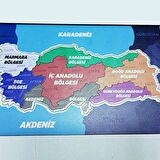 Ahşap Benim Güzel Vatanım Puzzle - Türkiye Yapboz - Eğitici Oyuncak - 5 Yaş ve Üzeri Eğitime Yardımcı Oyuncak