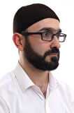 Kahverengi Kışlık Nokta Desenli Orlon Namaz Takkesi