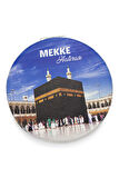 Mekke ve Medine Hatırası Çift Taraflı Cep Aynası