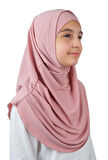 Pratik Hazır Geçmeli Boneli Çocuk Şal Pembe