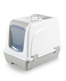 Orta Boy Çekmeceli Kapalı Kedi Tualeti Kürek Hediyeli 47 x 23,5 x 55cm