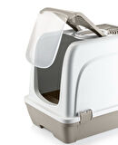 Orta Boy Çekmeceli Kapalı Kedi Tualeti Kürek Hediyeli 47 x 23,5 x 55cm