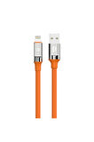 Göz Alıcı Turuncu Renkli 12W Hızlı Şarj ve Data Kablosu - USB to Lightning(1 Metre, MFI Sertifikalı)
