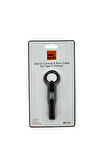 65W PD Siyah renk Type-C to Type-C Clip-On Kablo (Samsung/Xiaomi Uyumlu) Kısa Şarj & Senk. 20cm