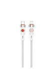 30w iphone adaptör uyumlu şarj kablosu 1 Metre Type-C To Lightning Şarj ve Data Kablosu (Beyaz renk)
