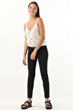 Kadın Antrasit Skinny Jean Pantolon