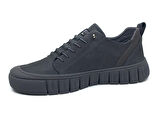 Taşpınar %100 Hakiki Nubuk Deri Erkek Günlük  Rahat Kışlık Sneaker Bağcıksız Ayakkabı Yeni Sezon 40-44