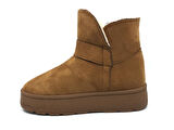 GLIESE Kadın Platform Kalın Taban Günlük İçi Kürklü Ayağı Üşütmez Bot & Bootie 36-40