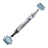 Zig Kurecolor Kc3000 Twin S Marker Kalem 827 Blue Gray 4