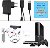 Xbox 360 Kinect Sensor System için Adaptör Kinect USB AC Adaptör Güç Kaynağı Kablosu