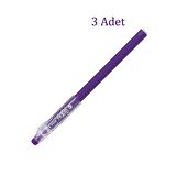 Pilot Frixion Ball Stick Roller Silinebilir Jel Kalem 0.7 mm Mor F12-V 3 Adet