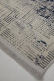 Enti Dora 1909 Mavi Salon Halısı Kesme Yolluk Yumuşak Doku Kaymaz Tozumaz Halısı