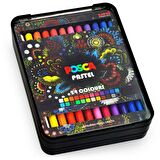Uni Posca Pastel Boya Kalemi 24'lü Kalem Kutu Set