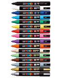 Uni Posca Su Bazlı Marker Seti 16lı Karışık Renkler 1.8 2.5mm PC5M