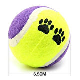 CELİK AVM®  3lü Renkli Desenli Tenis Topu Kedi Köpek Oyuncağı