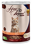 HOW MEOW 12 ADET JÖLELİ PARÇA ETLİ YETİŞKİN KEDİ YAŞ MAMASI SOMONLU