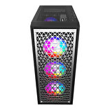 Vento VG18A 650W 80+ 4x120mm RGB Fan Temperli Cam USB 3.0 Mesh ATX Mid-Tower Gaming (Oyuncu) Kasa