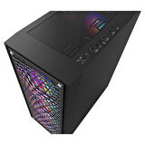 Vento VG18A 650W 80+ 4x120mm RGB Fan Temperli Cam USB 3.0 Mesh ATX Mid-Tower Gaming (Oyuncu) Kasa