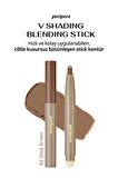 Pratik Uygulanan Çift Taraflı Kontür Stick PERIPERA V Shading Blending Stick (002 Deep Brown)