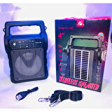 Kts-1706 Taşınabilir Güneş Enerjili Fenerli Bluetooth Hoparlör (4915)