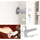 Silikon Duvar Koruyucu Kapı Stoperi Gri (4915)