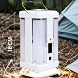 Güneş Enerjili Şarjlı Işık 1200mah Yeniden Şarj Edilebilir Batarya (4915)