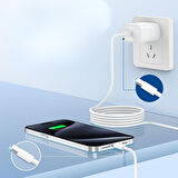 Apple 15/15 Pro Type-C to Type-C Hasır Örgü Hızlı Şarj Kablosu (1m) (4915)