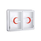 Cam 2 Kapaklı Ecza Dolabı 35x49x10 Cm (4915)