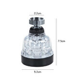 Su Tasarruflu  3 Fonksiyonlu  Oynar  Musluk Başlığı - Şeffaf (4915)