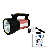 2İN1 15W COB LED - 28LED ŞARJLI EL FENERİ - PROJEKTÖR1000MT- POWERBANK - SU GEÇİRMEZ (4915)