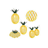 Dekoratif Pilli Pineapple Ananas Pilli Şerit Led Işık (1 Metre) (4915)