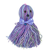 Ahtapot Şekilli Zilli Ve İpli Rengarenk Püsküllü Sevimli Kedi Oyuncağı (4915)