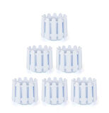 Omnipazar SO-İS03 İstanbul Dekoratif Yuvarlak Saksı 6,6 lt Kirli Beyaz 6 Adet