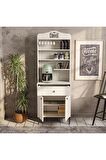 Mezza 5200 SIESTA 69 CM KAHVE KÖŞESİ ÇOK AMAÇLI DOLAP 2 KAPAKLI 1 ÇEKMECELİ KİLER MUTFAK DOLABI BEYAZ