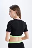 DeFacto Regular Fit Kısa Kollu Sörf Bikini Üstü-Fall in Love D1080AXNSBK81